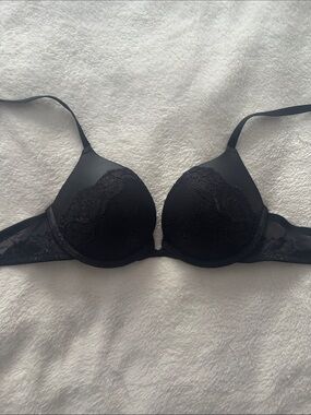 La SENZA Hello Sugar Bra - Black & Silver Lace Push-Up Bra